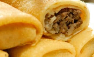 блинчики с мясом рецепты