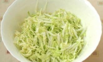 пекинская капуста полосками