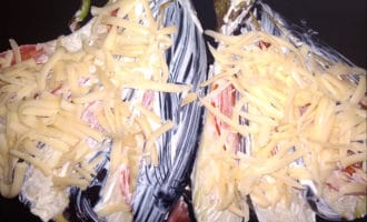 веер из баклажана с сыром