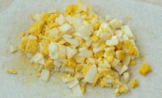 яйца вареные кубиком