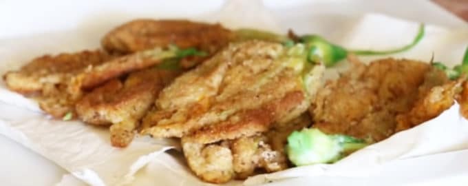 жареные цветки кабачка рецепт