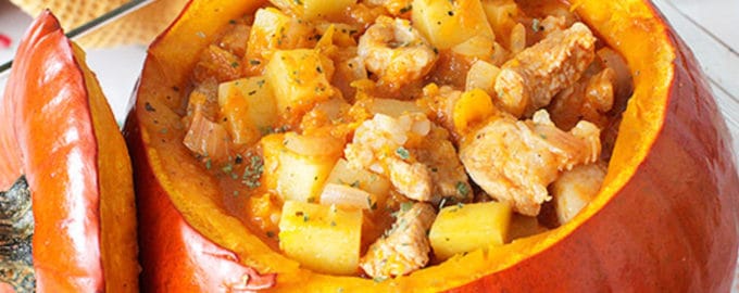 рецепт тыквы в духовке с мясом
