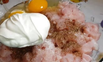 рубленые котлеты с курицей