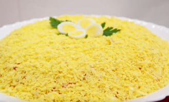 готовый салат мимоза