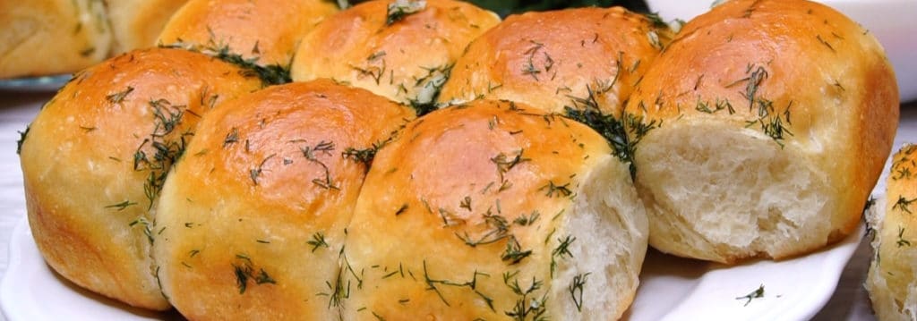 Пампушки с зеленью и чесноком рецепт
