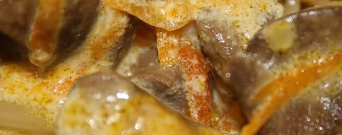 Почки тушенные в сметане рецепт