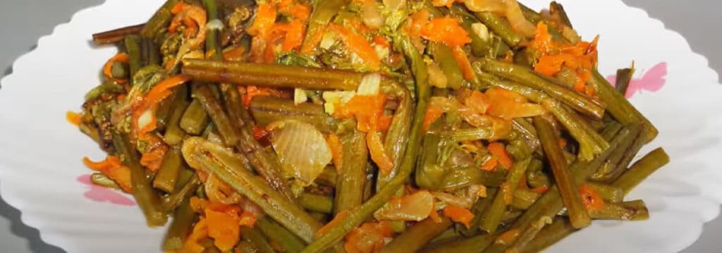 салат из папоротника рецепт