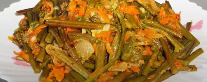 салат из папоротника рецепт