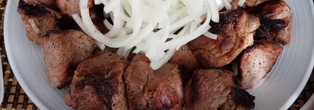 Шашлык в маринаде с луком и уксусом рецепт