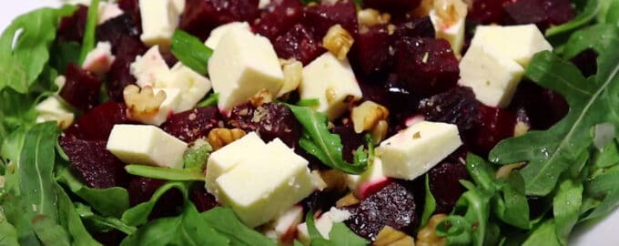 Салат с рукколой свеклой и сыром рецепт