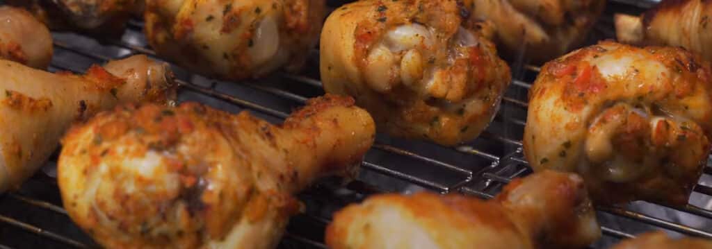 Куриный шашлык в овощном маринаде
