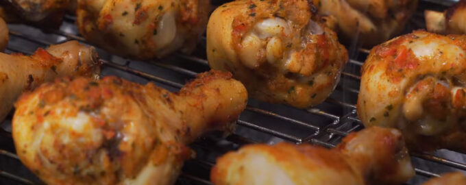 Куриный шашлык в овощном маринаде