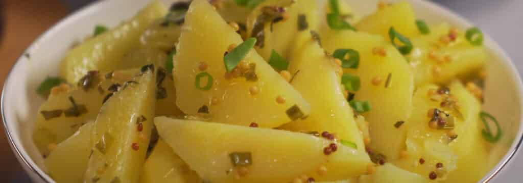 Картофель с горчичной заправкой