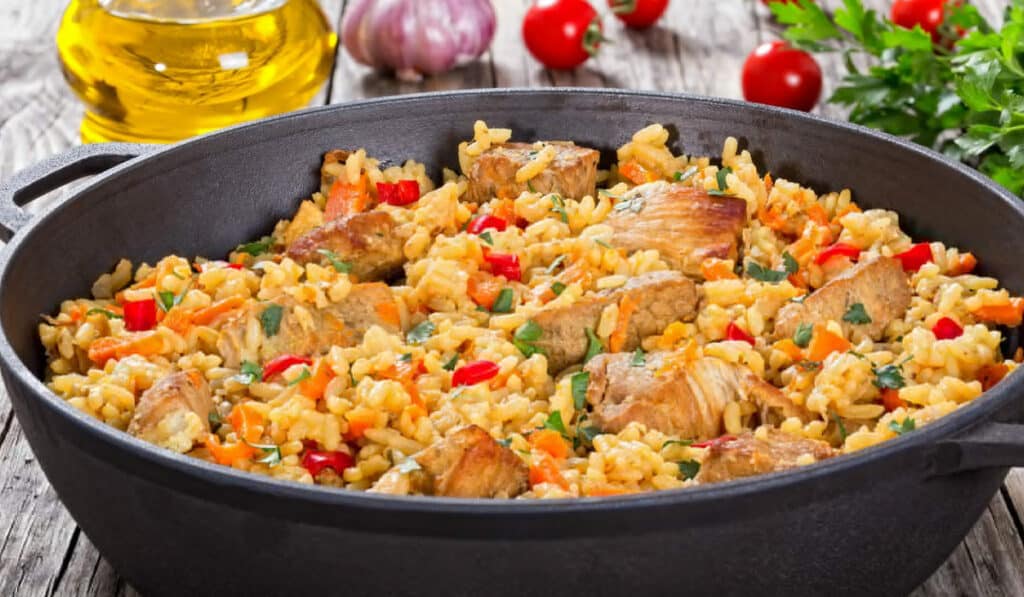 Паэлья с мясом